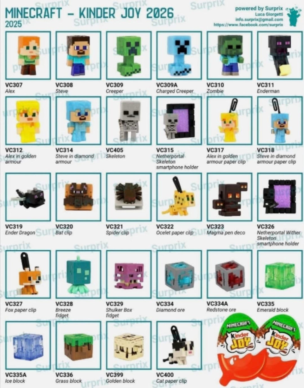 Kinder Joy Minecraft