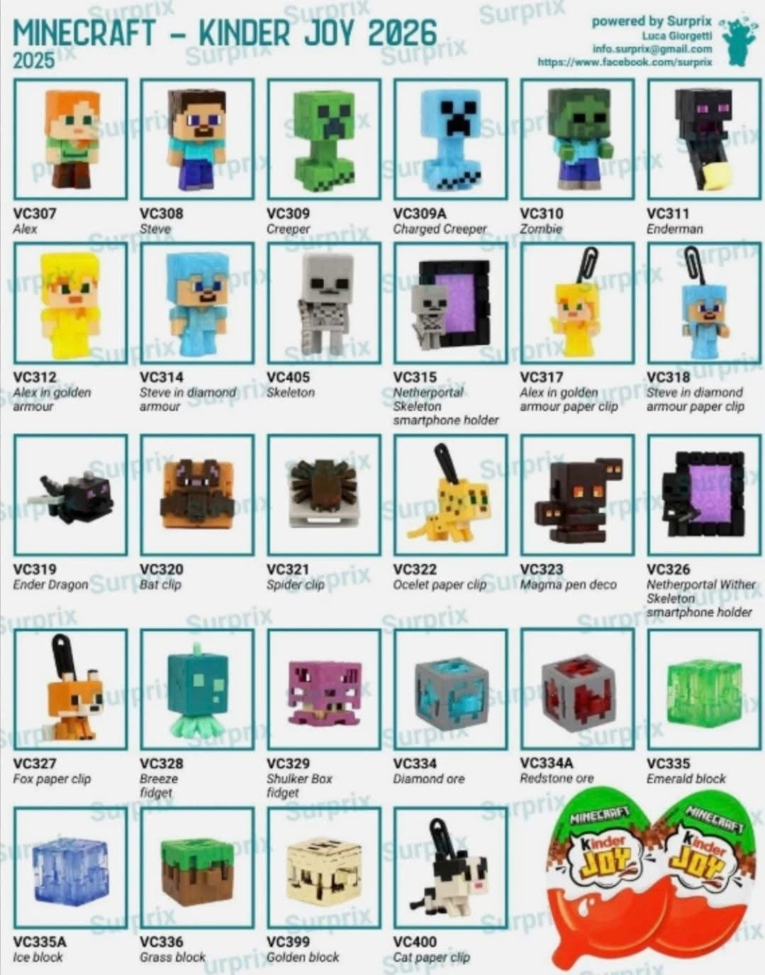 Kinder Joy Minecraft